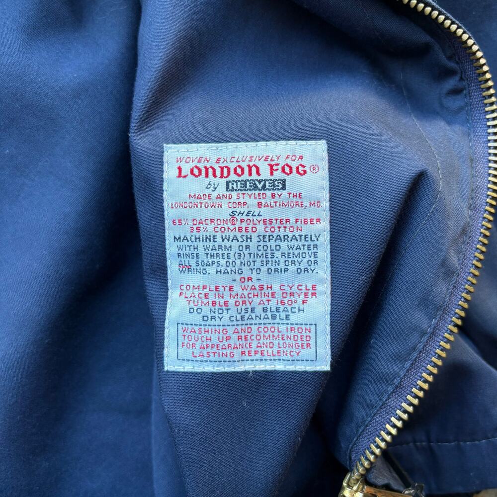 Vintage 70s London Fog Talon Zipper Windbreaker Jacket - Picture 4 of 6